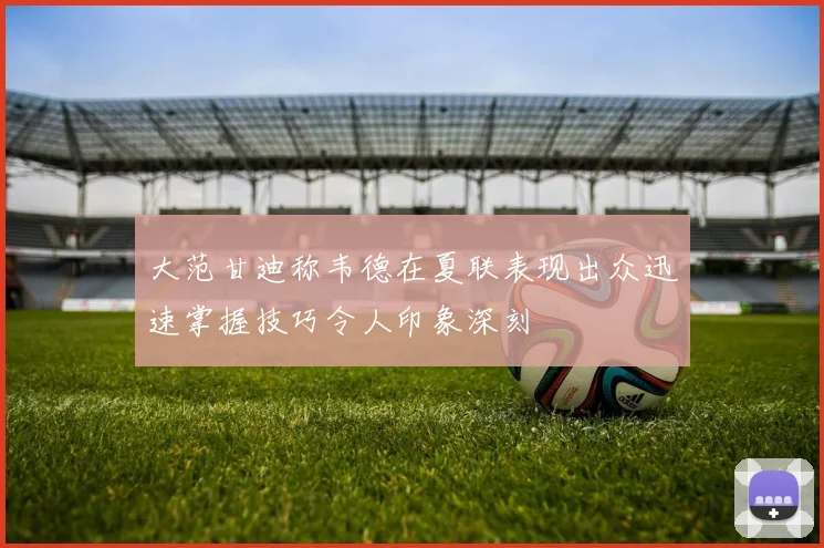 大范甘迪称韦德在夏联表现出众迅速掌握技巧令人印象深刻